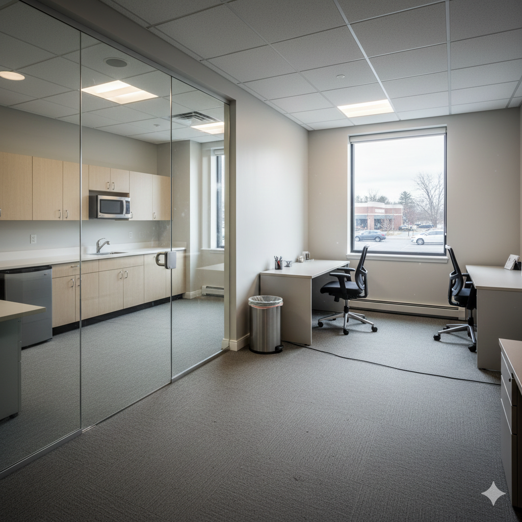 Waltham office cleaned by Blue Brick